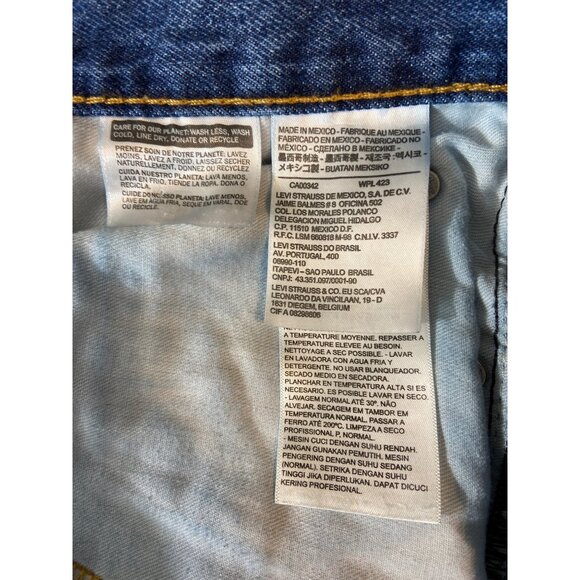 Levis 550 Mens Relaxed Fit Jeans W34 L30 Mid-Rise Blue Denim Mexico Classiccore - Picture 4 of 10